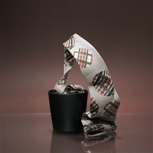 Produktfotografi av en slips som växer ur en blomkruka